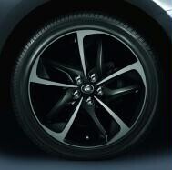 VALUVELG YUME 17"-MUST, REHVIRÕHUANDURITE KOMPLEKT 4RATAST